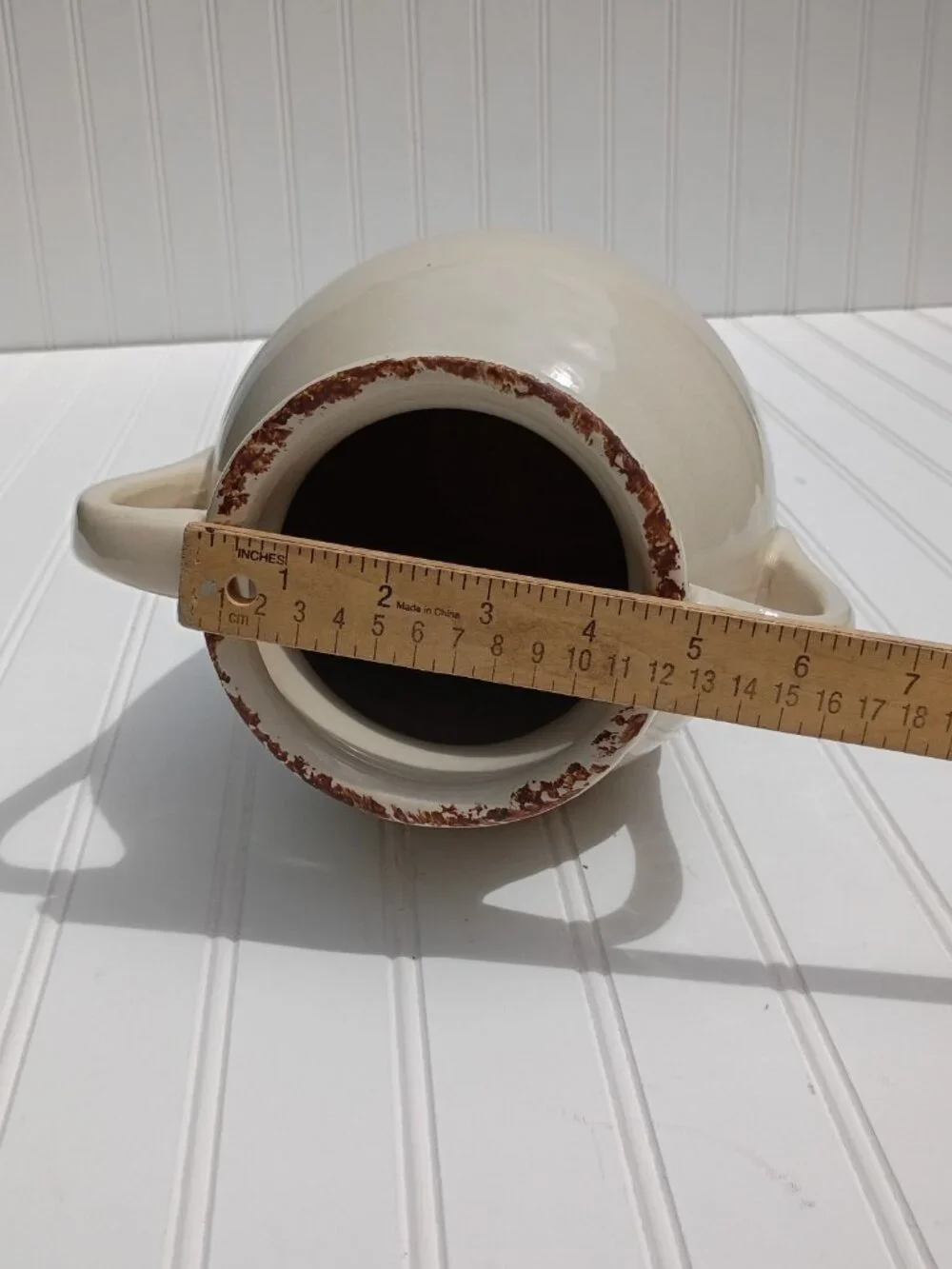 Farmhouse Ceramic Pig Vase Butchery Delicatessen Double Handle Jug Country 10.5